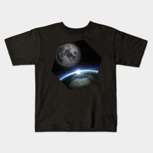 Earth and moon Kids T-Shirt